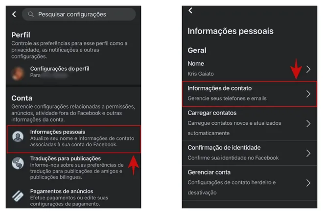 Adicionando Informações Relevantes ao seu Perfil - inspiração 1