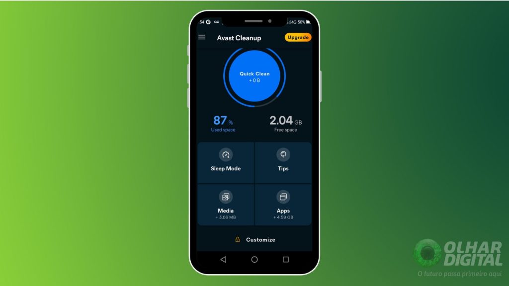 Verificando o armazenamento interno - inspiração 1