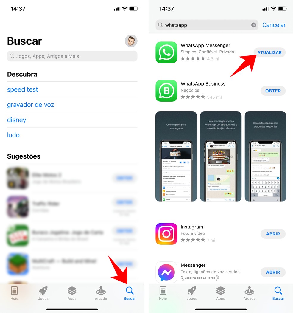 Saiba quem pode ver seu status - inspiração 1