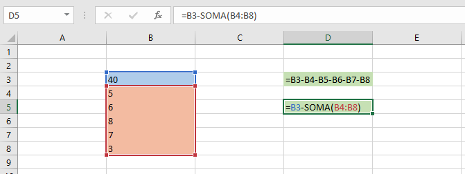 Somando Várias Células de Uma Vez: A Função SOMA em Ação - inspiração 1