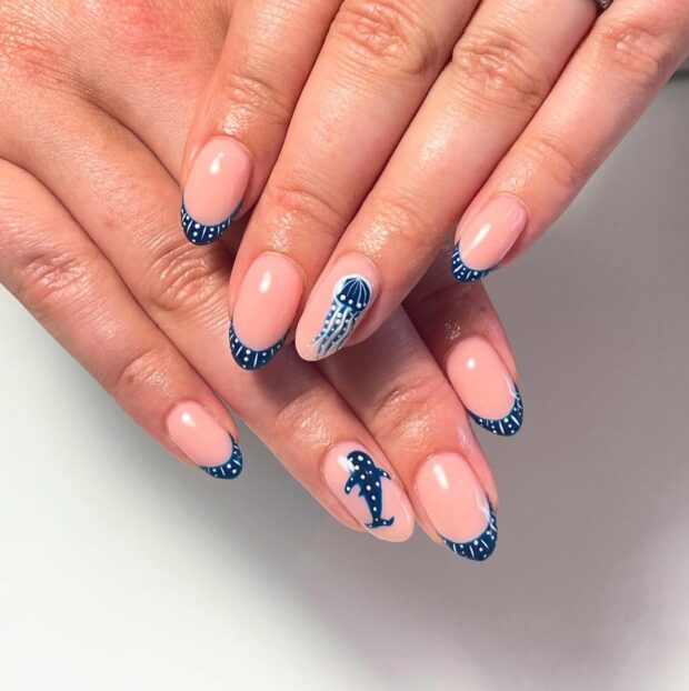 Pontilhismo Marítimo: Toques de Bolhas e Areia - inspiração 1