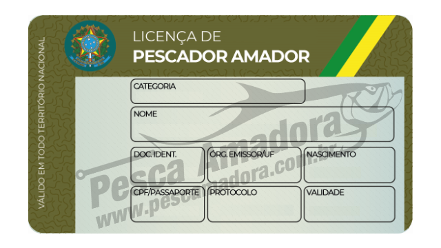 a carteira de pescador
