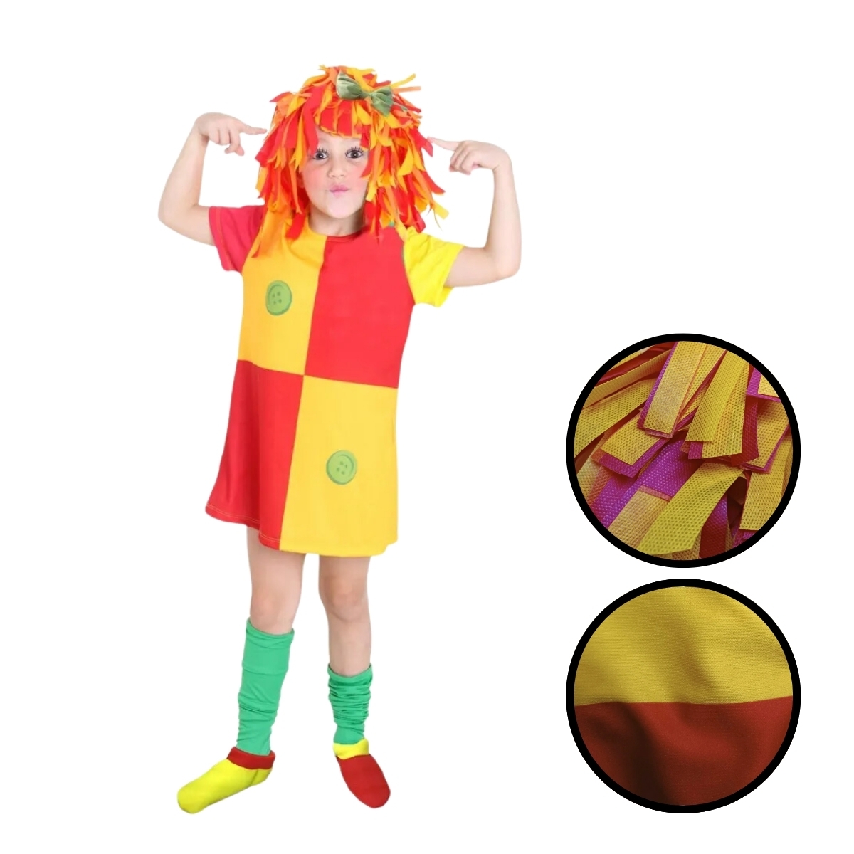 Como fazer a peruca da Emília com materiais simples