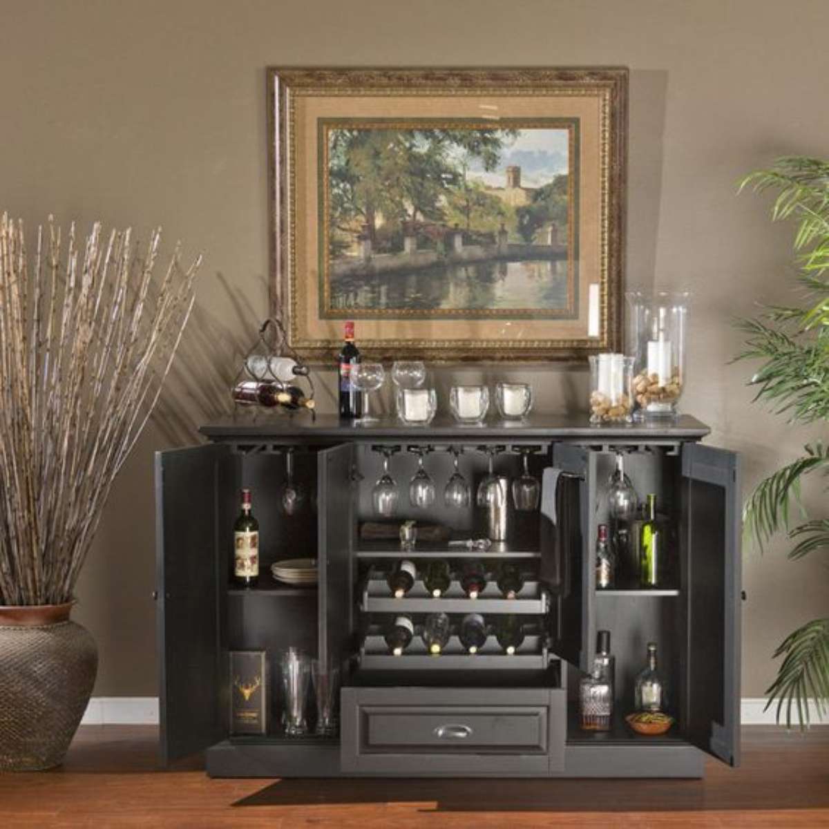 adega na sala de estar