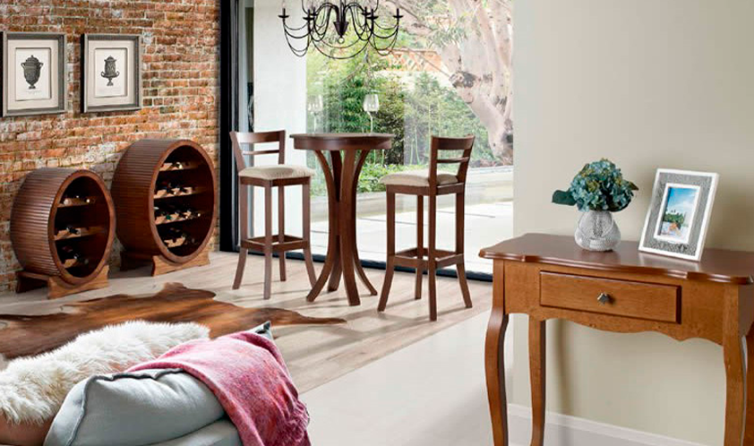 adega na sala de estar