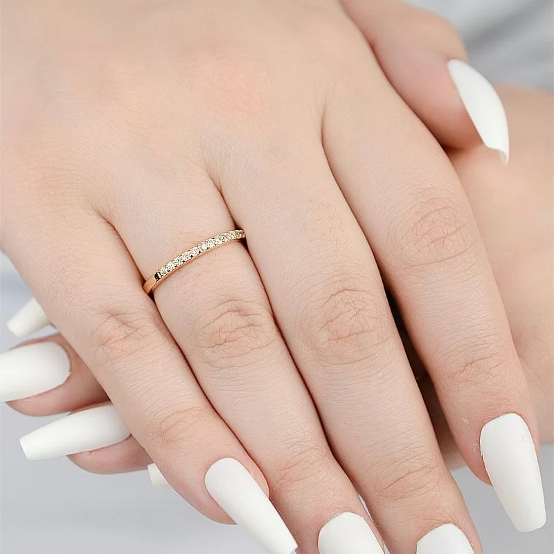 aparador de aliança de prata 925 com zircônia