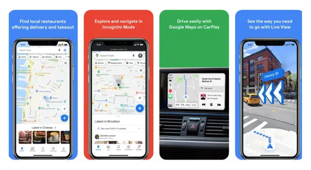 Aplicativos de mapeamento de percurso