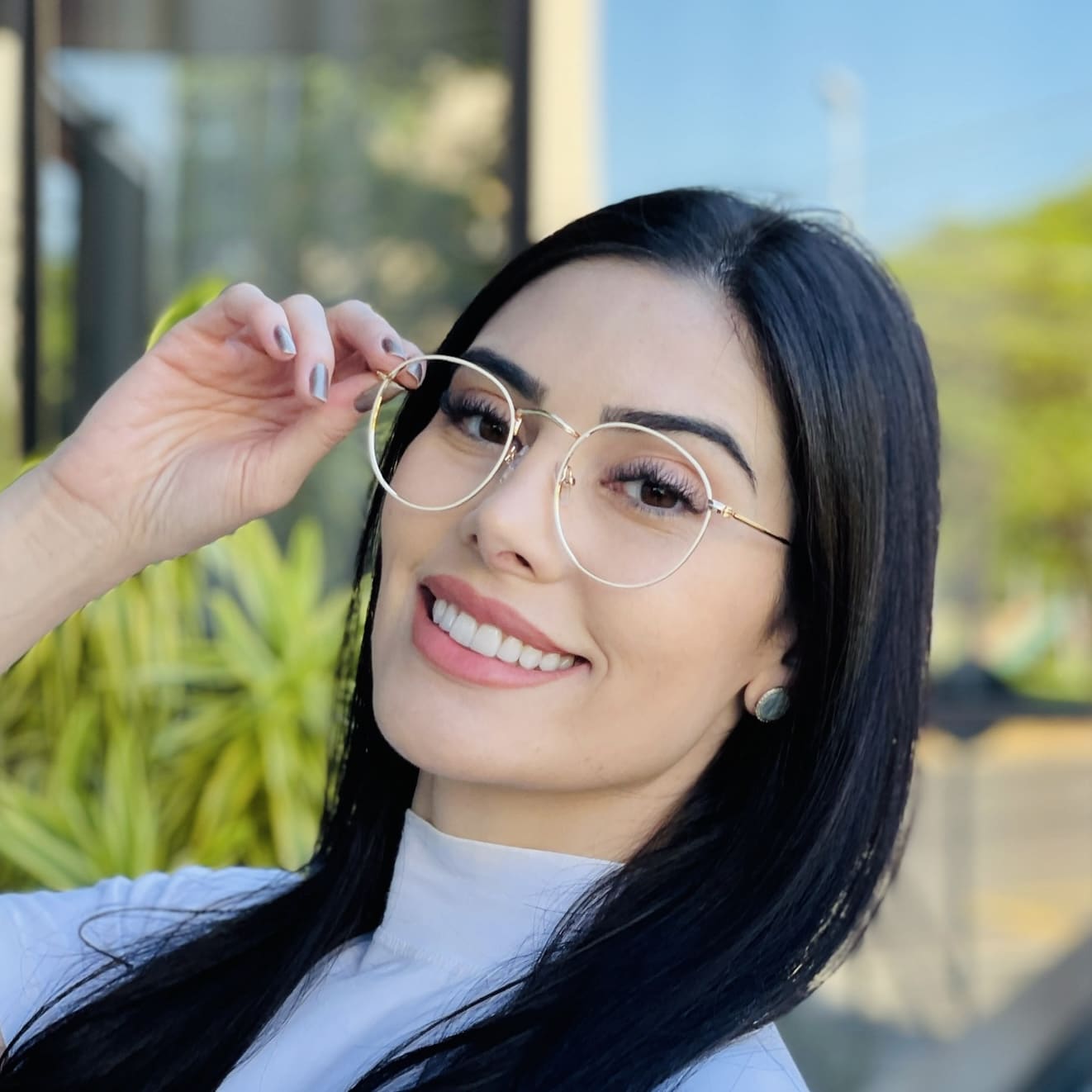 armação de óculos feminino gatinho