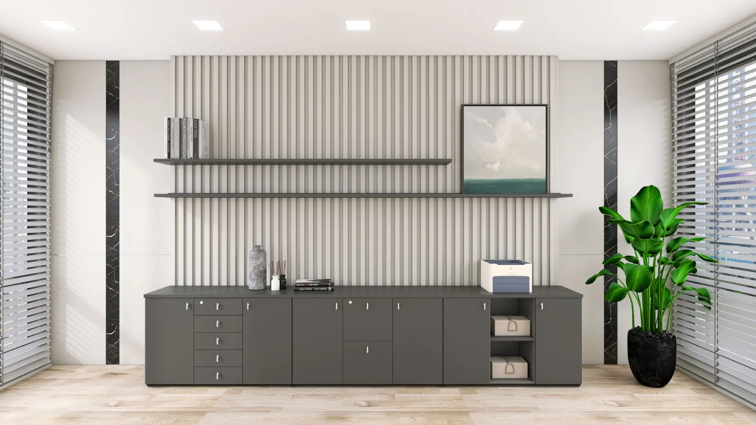 armário de escritório baixo