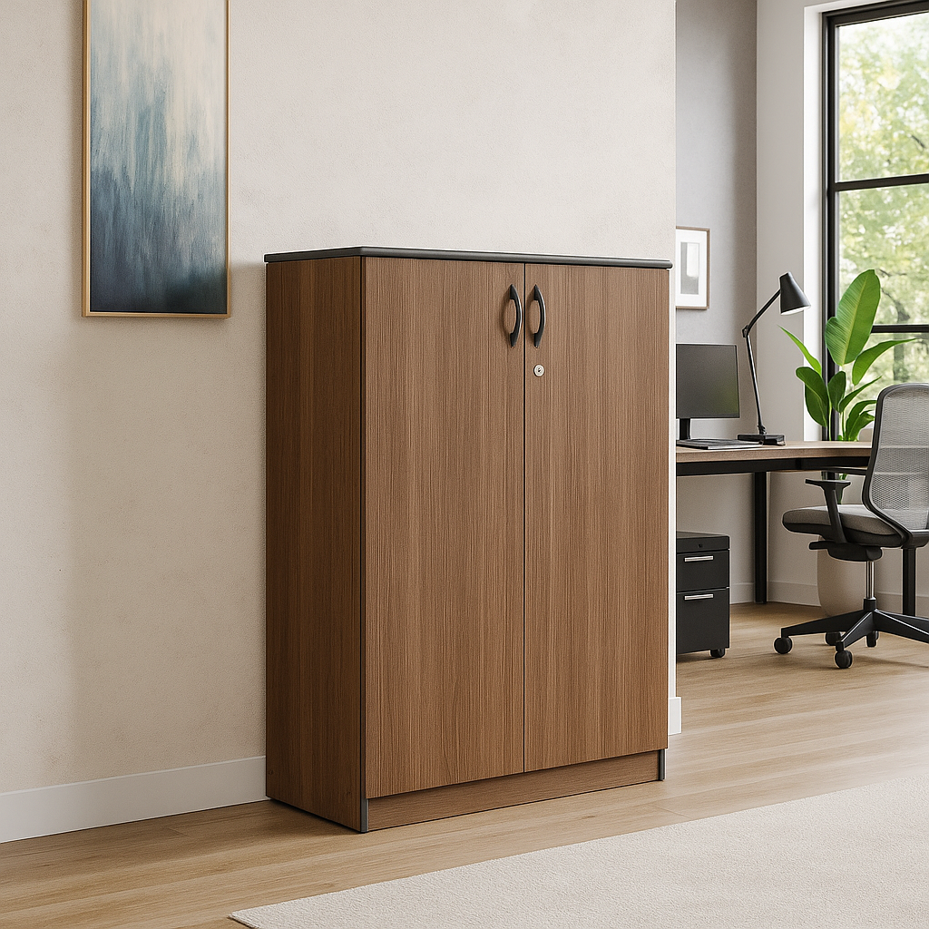 armário de escritório de madeira