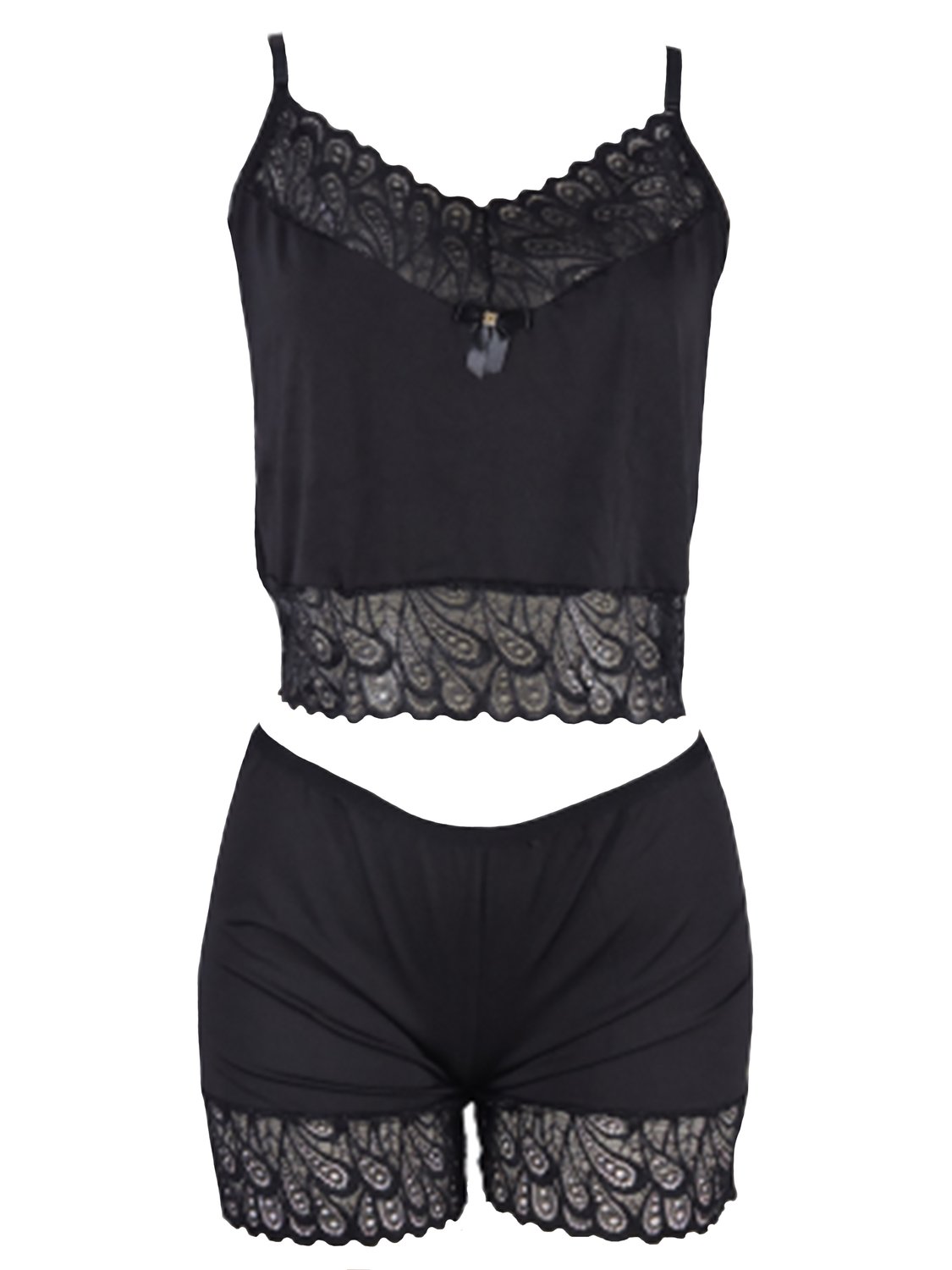 Baby doll feminino com renda