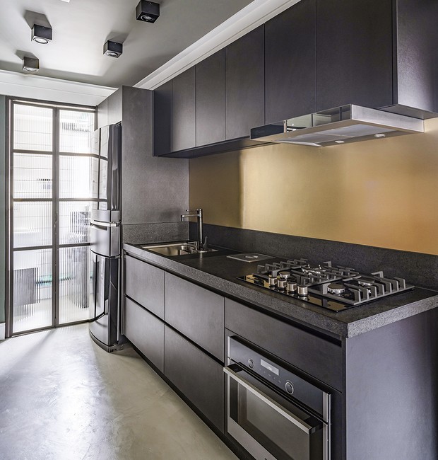 bancada de cozinha para cooktop e forno