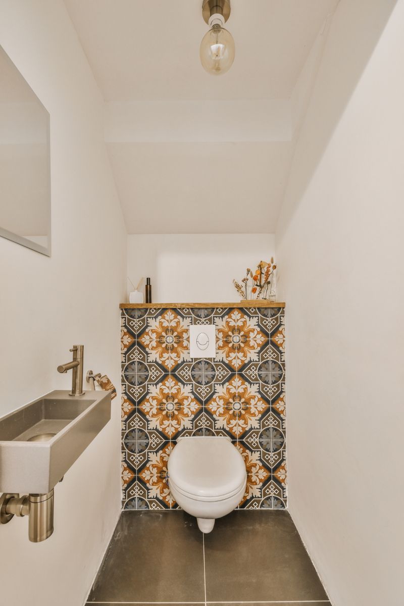 banheiro com decoracao de trem