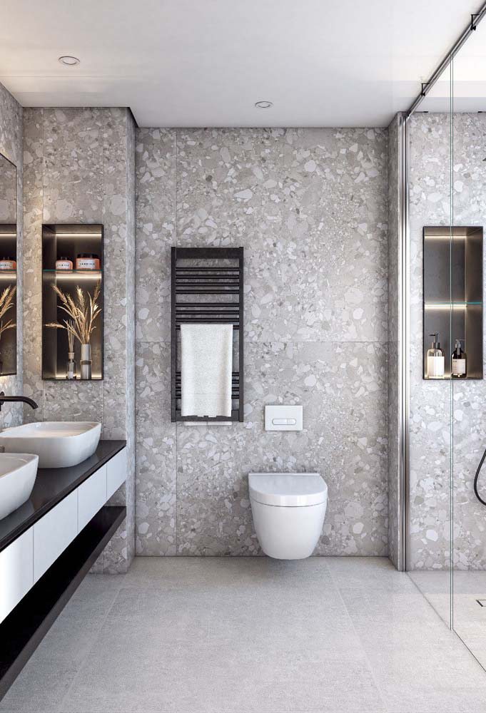 projetos criativos banheiro granilite