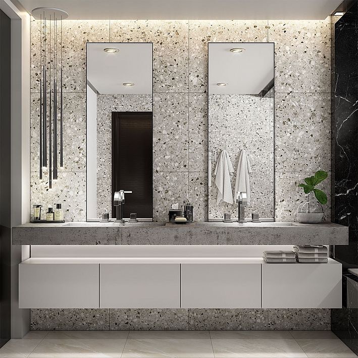 projetos criativos banheiro granilite