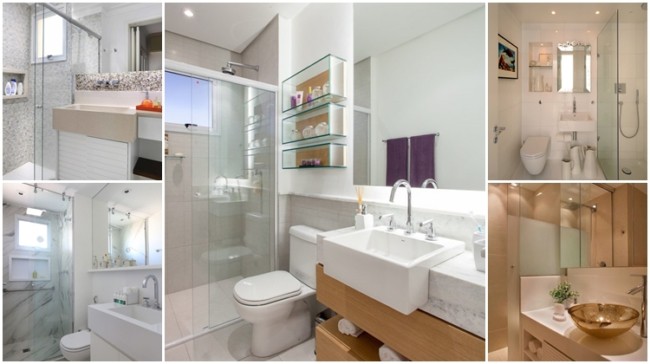 porta de correr ou porta de abrir para banheiro pequeno