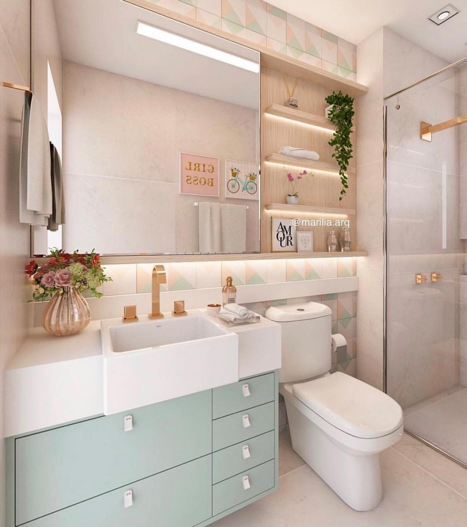 banheiro feminino moderno