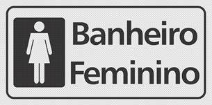banheiro feminino com espelho led