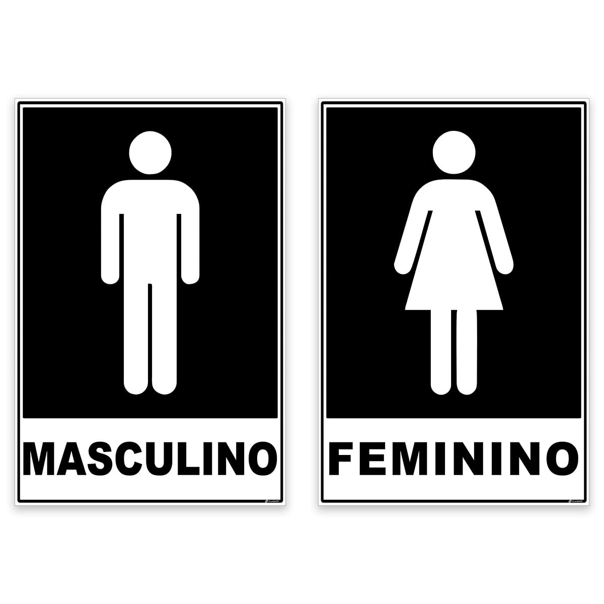 onde imprimir placa banheiro feminino barato