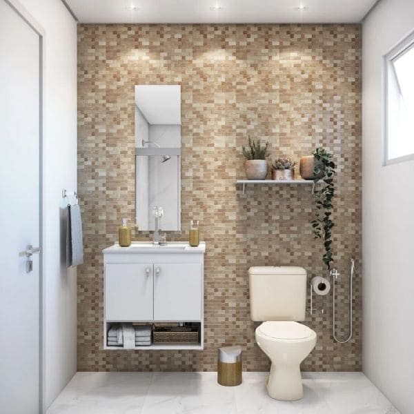 erros comuns decorar banheiro pequeno