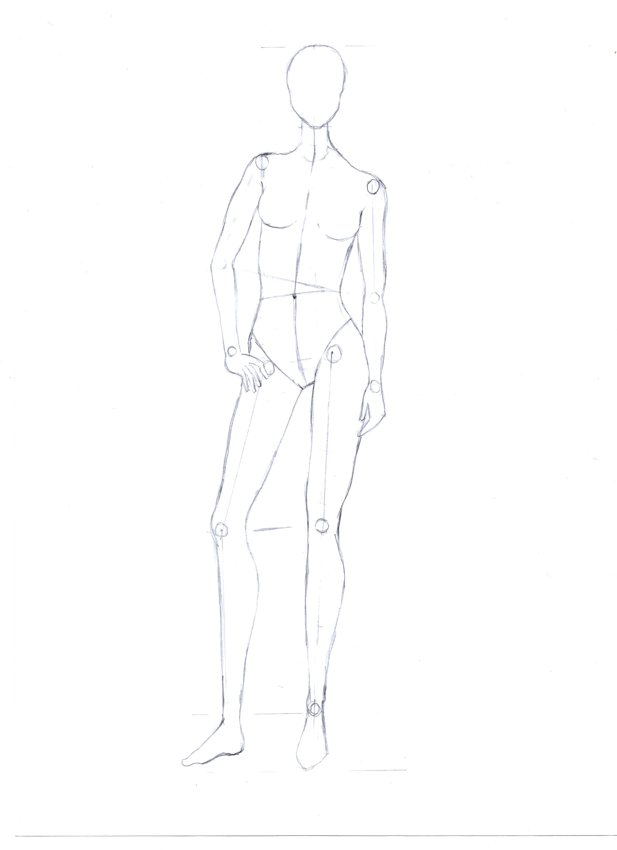 base de desenho feminino vs masculino