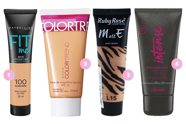 base para pele oleosa e com acne