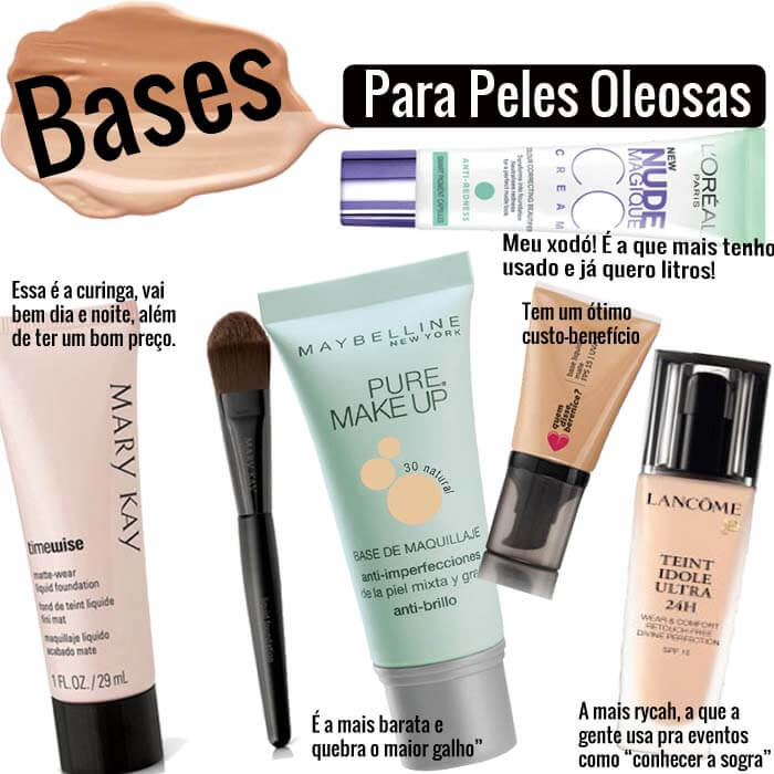 base para pele oleosa e com acne