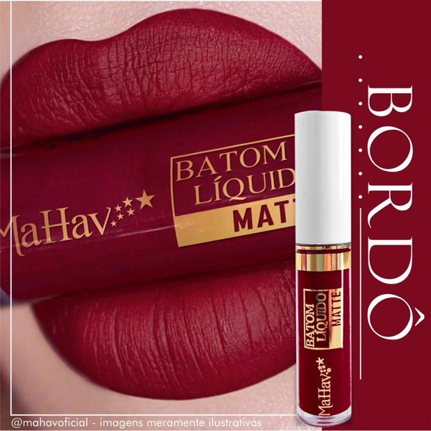 batom matte bordo