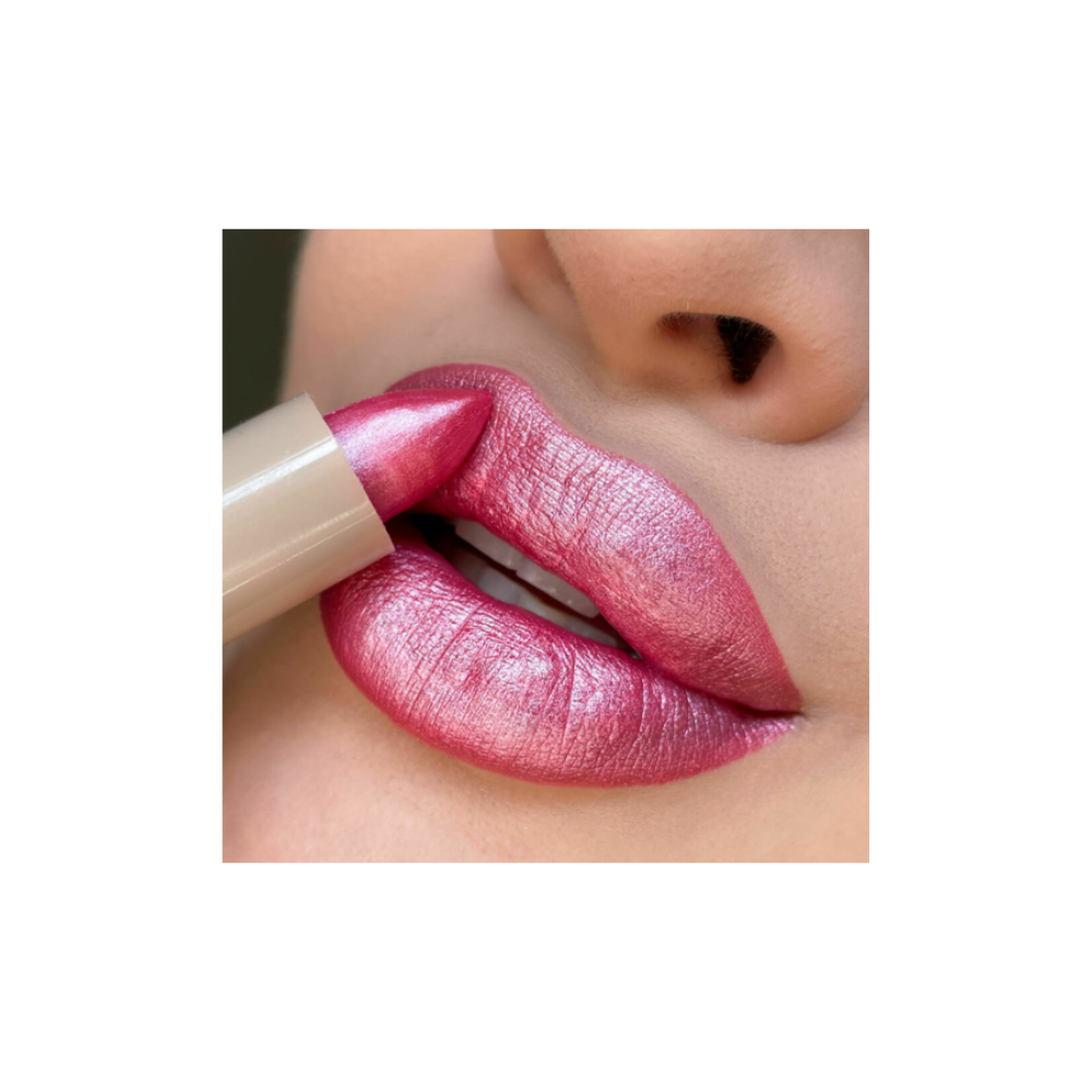 batom rosa cintilante