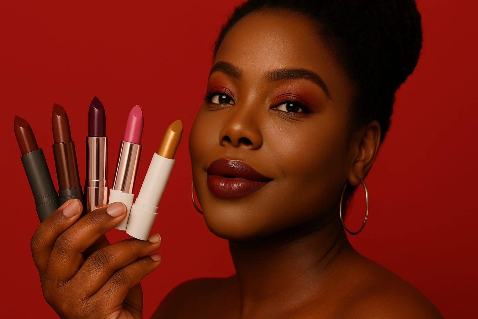 Degradê de Batom Roxo: O Segredo para Lábios Impactantes em Pele Negra