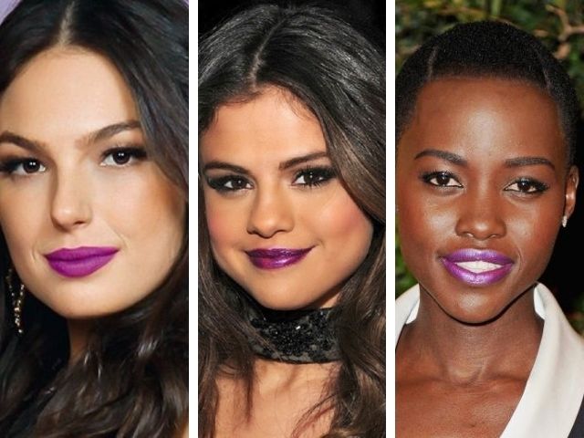 batom roxo para negras
