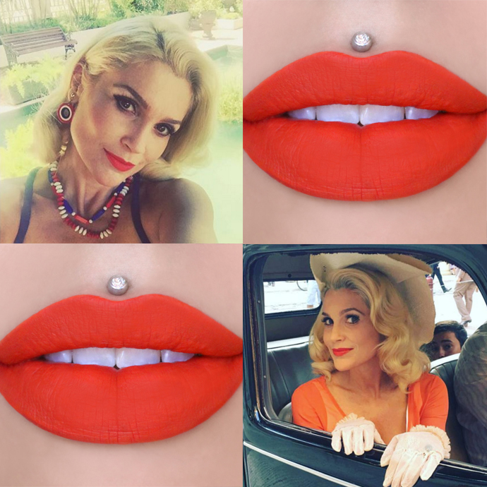 batom vermelho alaranjado