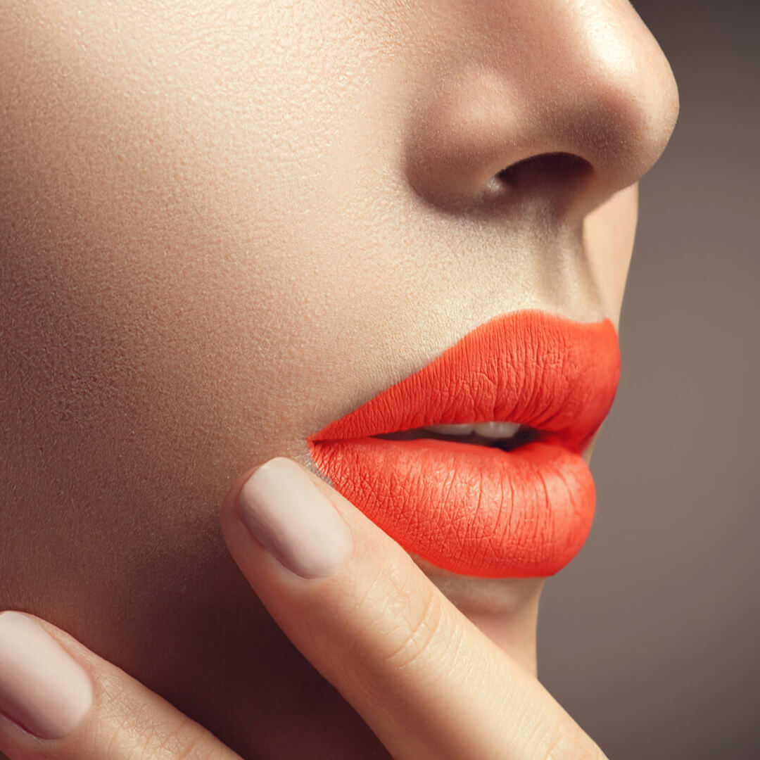 batom vermelho alaranjado