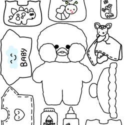 boneca de papel para imprimir