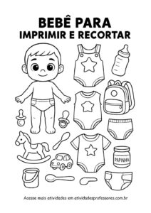 atividade bebê de papel