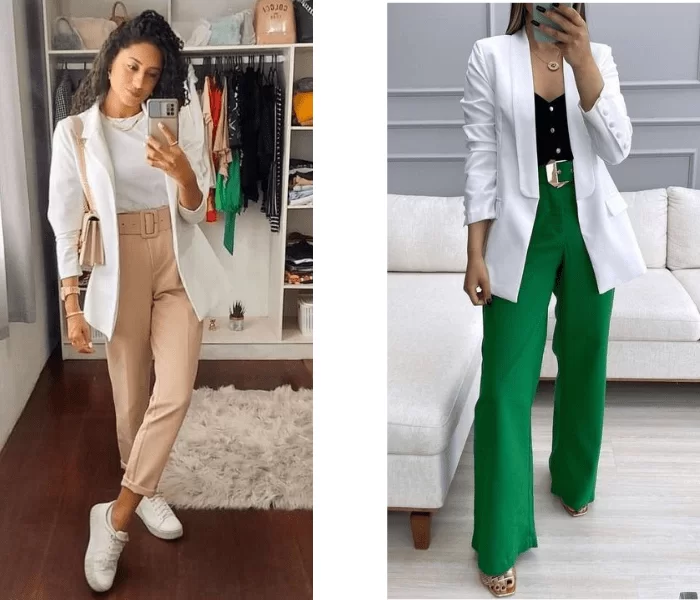 preço blazer branco feminino de marca