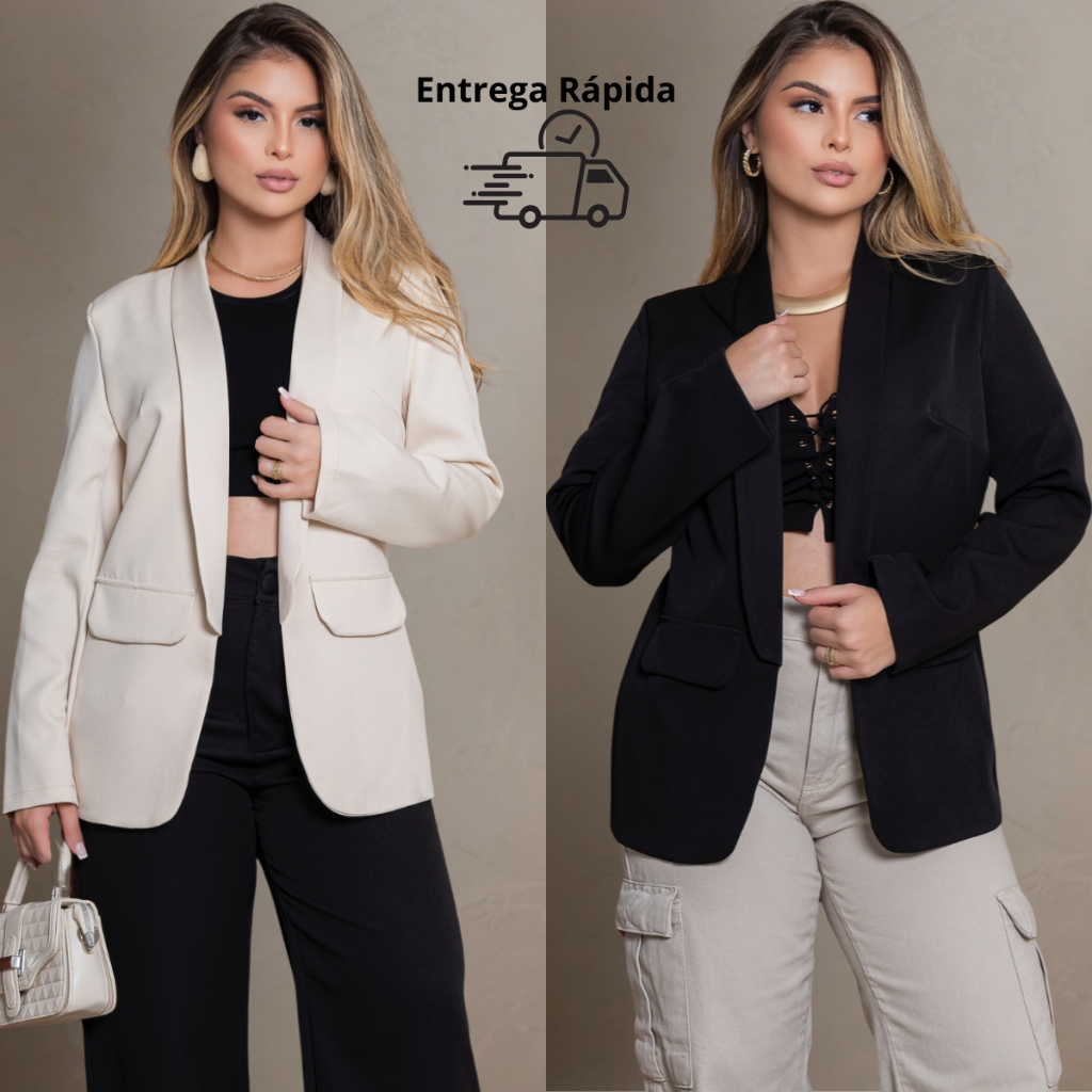 blazer alfaiataria acinturado vs blazer oversized