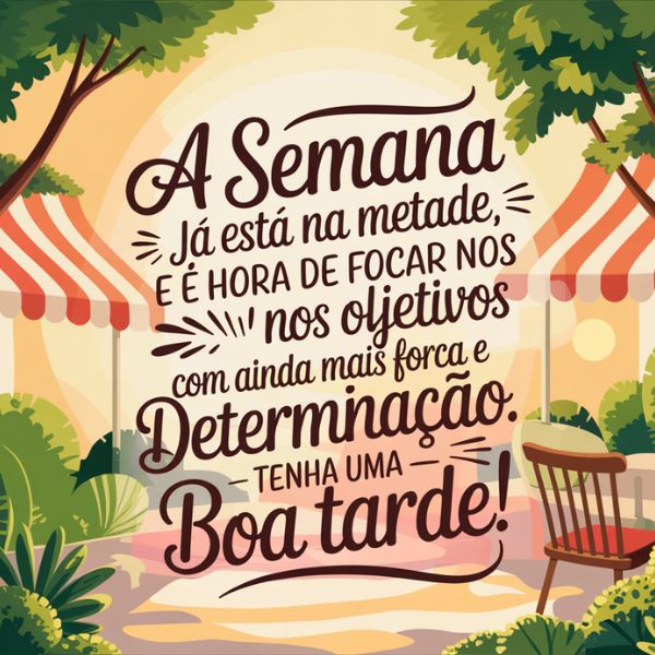 mensagens de boa tarde quarta-feira