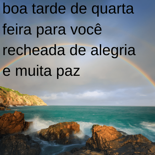 pensamentos para quarta-feira à tarde