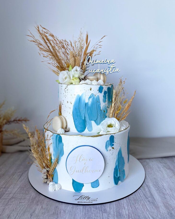 bolo azul feminino com bico 1M