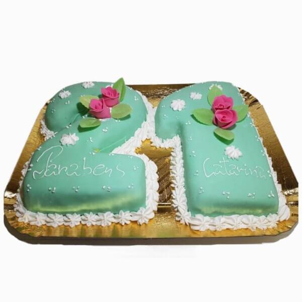 bolo azul feminino com dourado