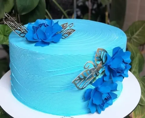 bolo azul feminino candy colors