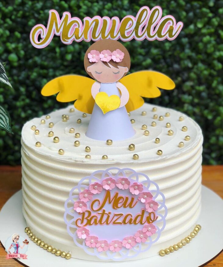 bolo de anjinha para batizado