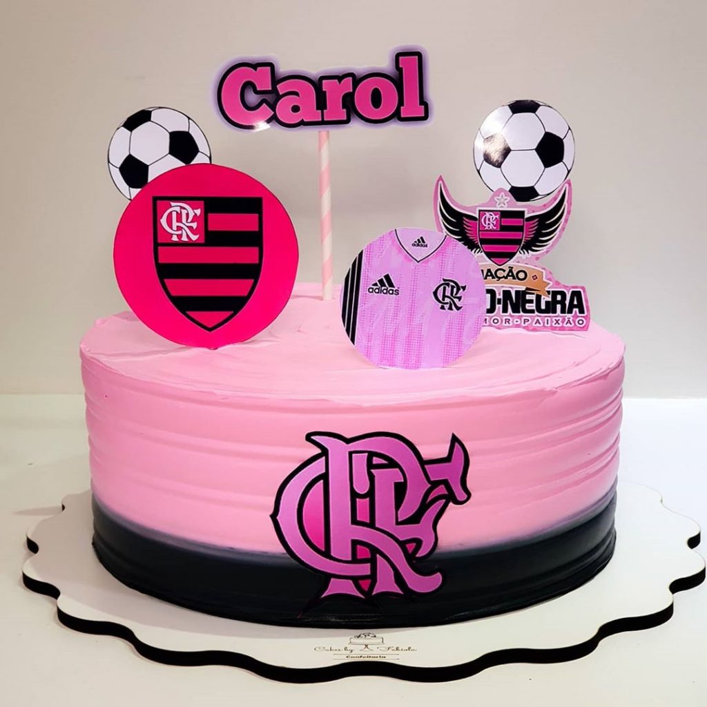 decoração de bolo flamengo para mulheres