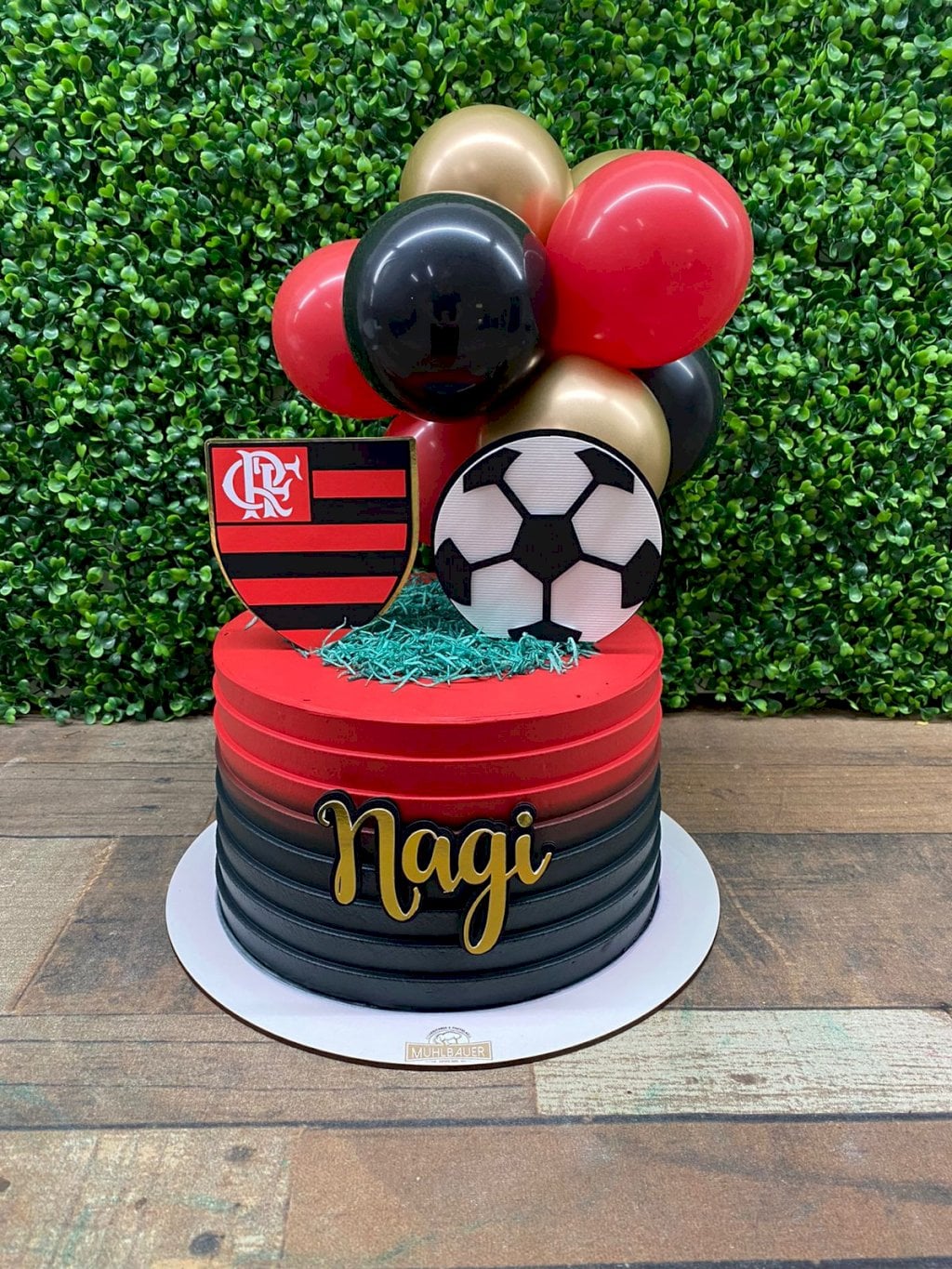 bolo flamengo feminino com glitter