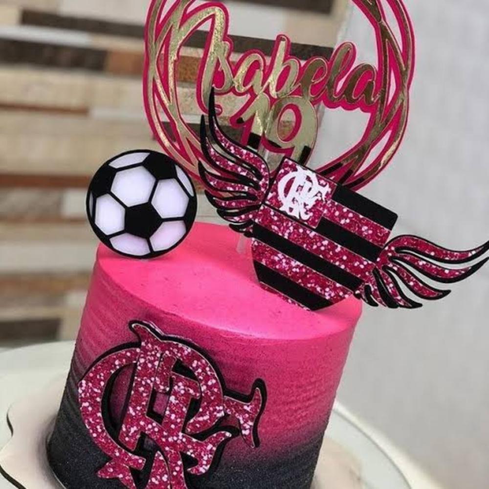 bolo quadrado flamengo feminino