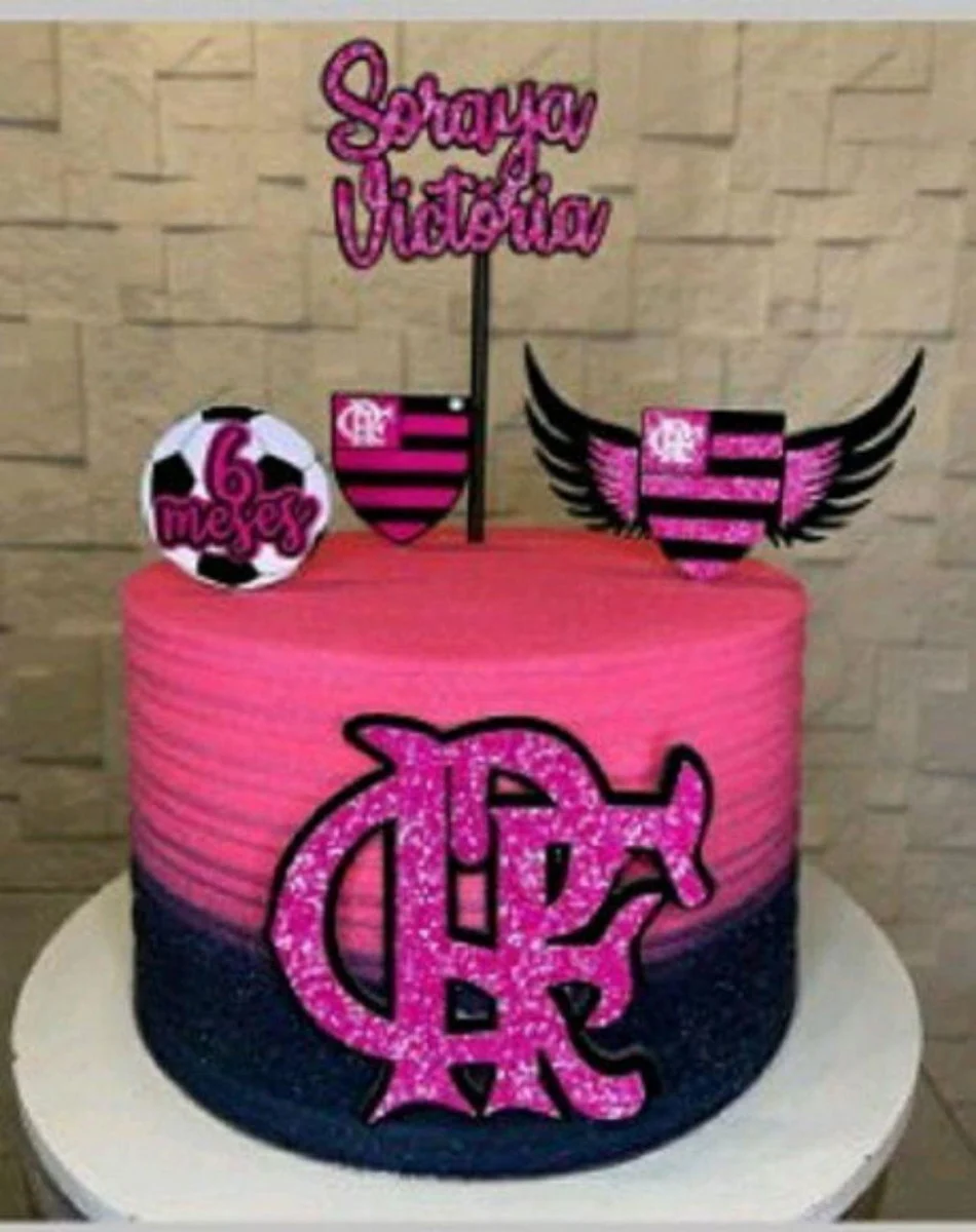 decoração de bolo flamengo para mulheres