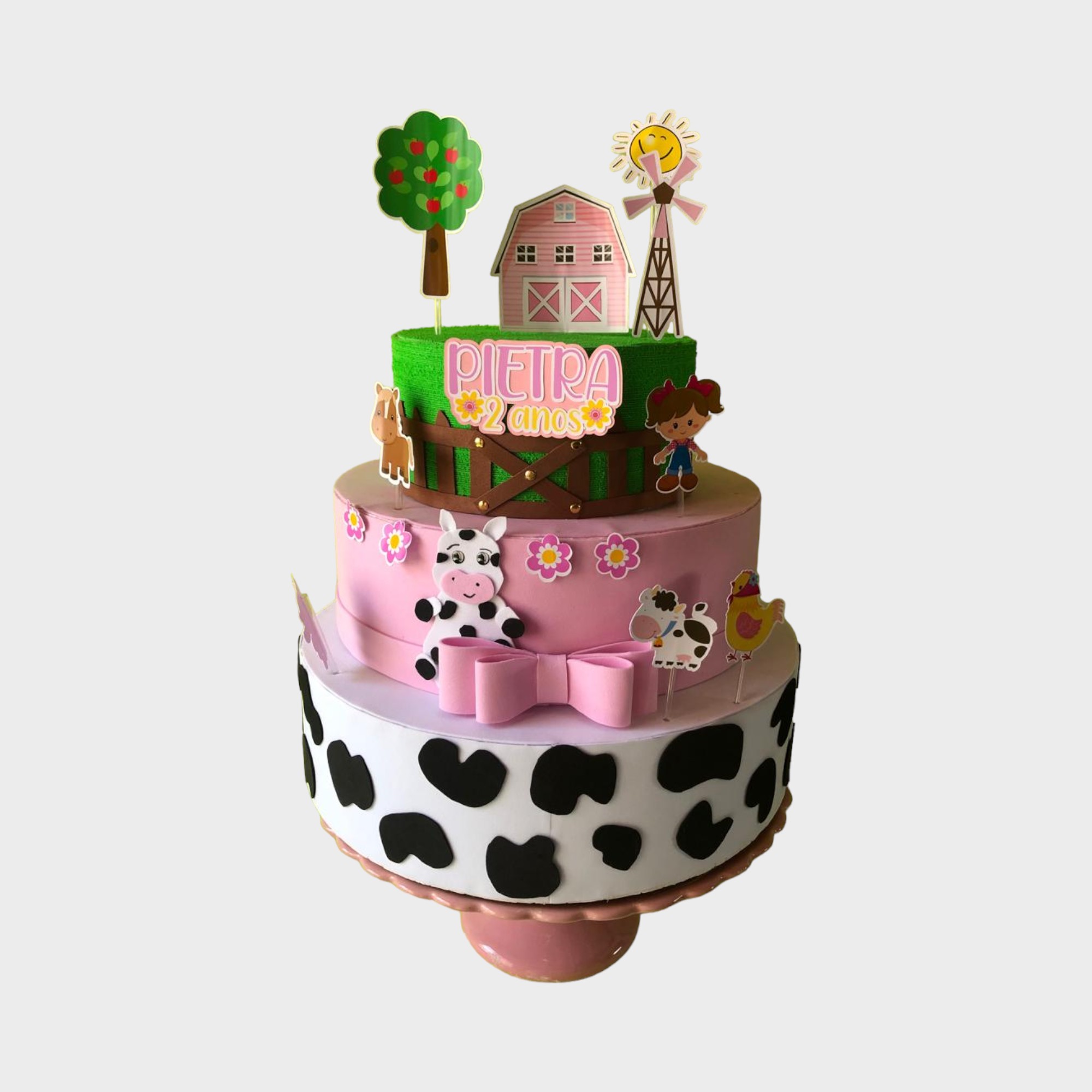 bolo fake tema infantil