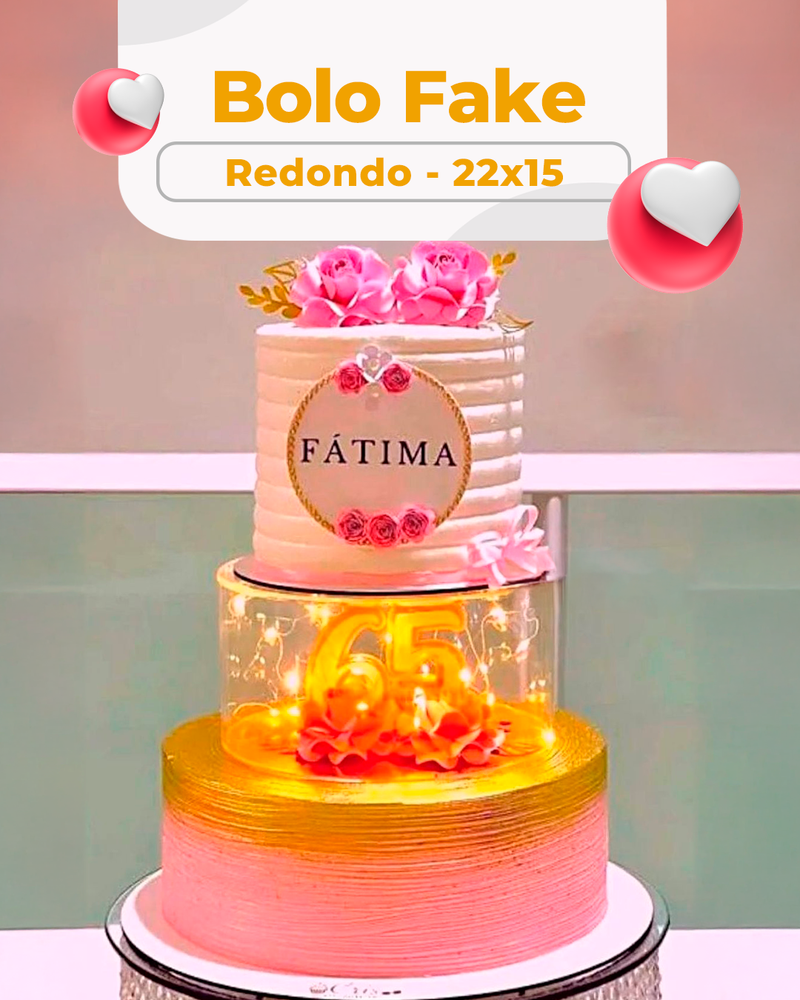 bolo fake 2 andares