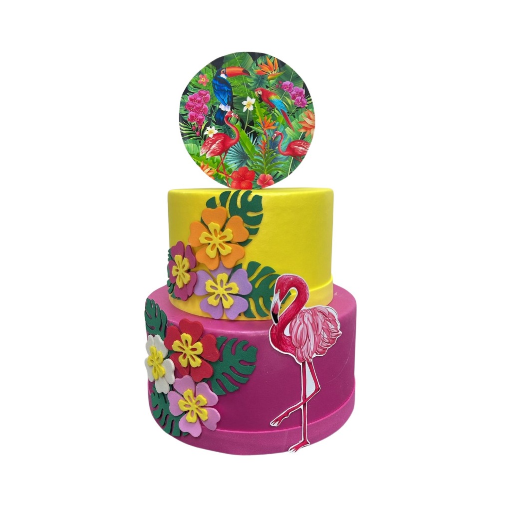 bolo feminino chantilly rosa e branco